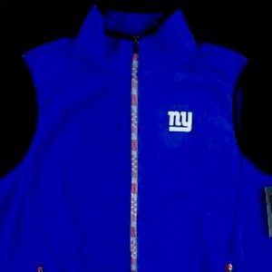NY Giants fleece vest. Men’s Large. NWT